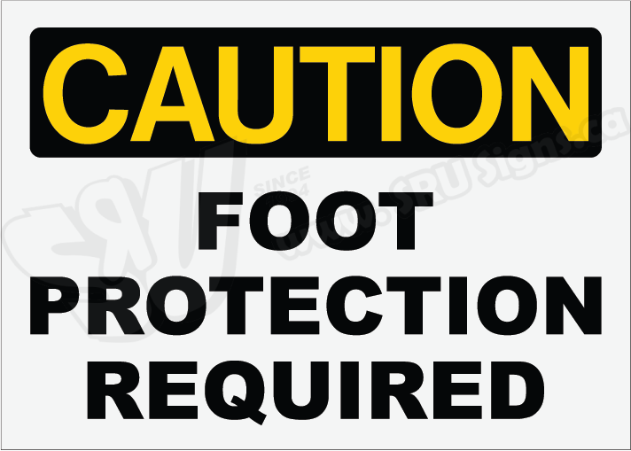 SRUCAUT410 | Foot Protection Required